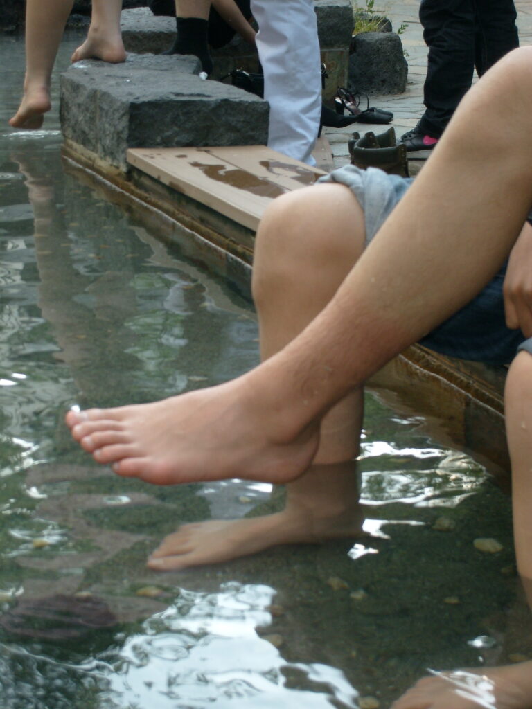 죠잔케이 산책 무료 족탕