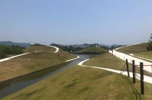 한국 순천만 국가정원 전경