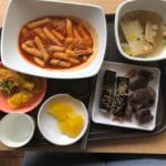 한국에서 먹은 분식세트