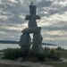 잉글리시 베이의 이눅슉 (Inukshuk)