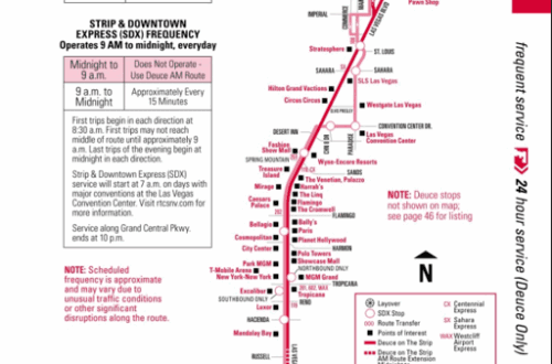 라스베가스 버스 노선도