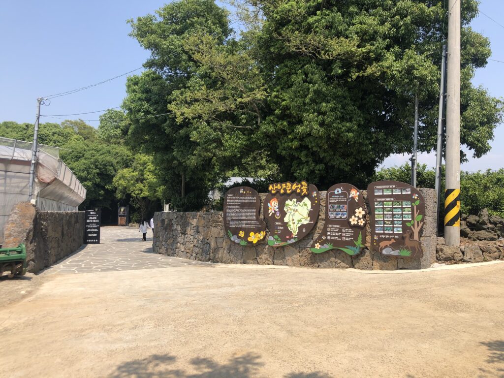 산양 곶자왈 입구