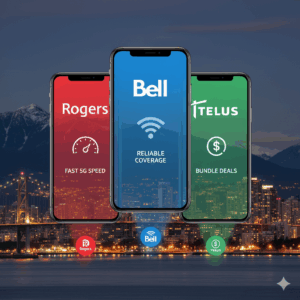 캐나다 이동 통신사 : 로저스(Rogers), 벨(Bell), 텔러스(Tellus)