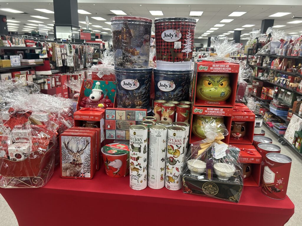 위너스의 크리스마스 선물 판매대