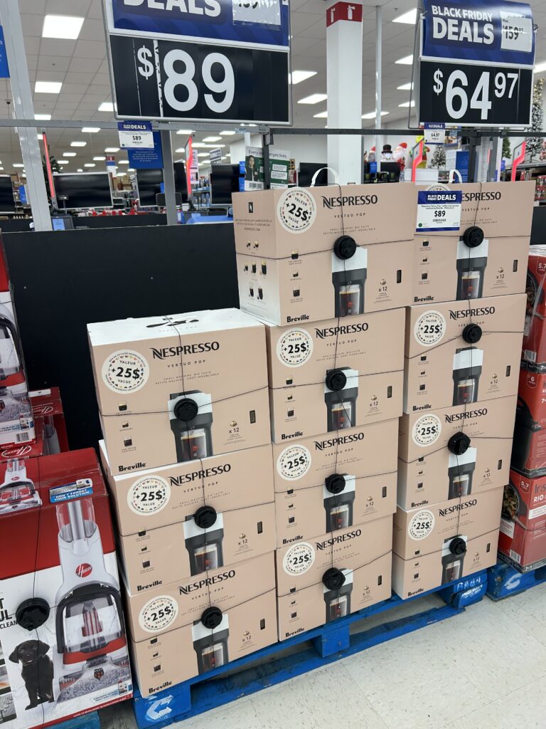 월마트의 블랙 프라이데이 상품, 네스프레소 바츄오 머신