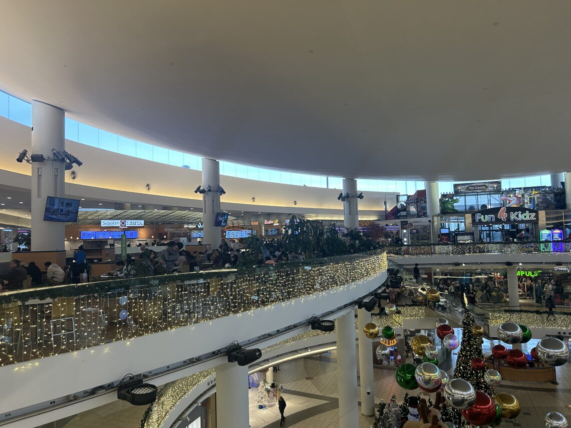 3층에서 바라본 에버딘 센터(Aberdeen Centre)