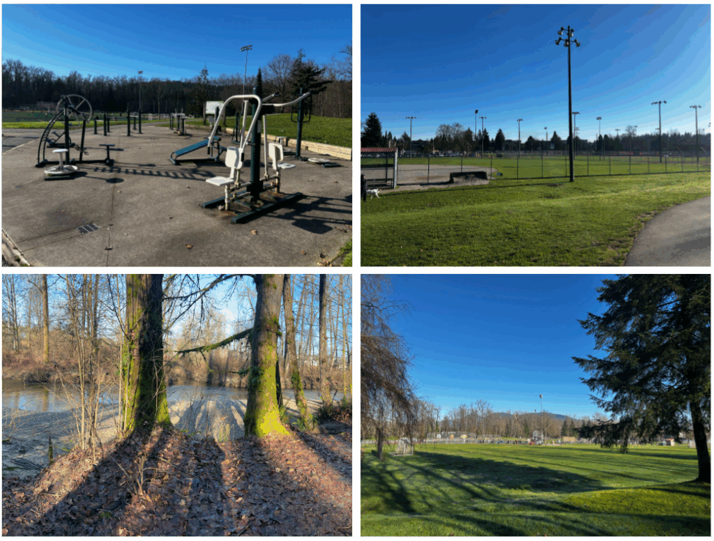 포트 코퀴틀람의 게이츠 파크(Gates Park)의 운동 시설