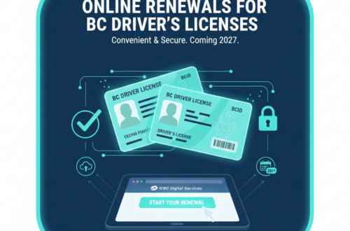 BC주 운전면허증 온라인 갱신 실시 (2027년부터)