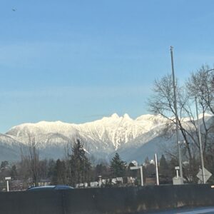 밴쿠버 고속도록에서 바라 본 설산