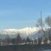 밴쿠버 고속도록에서 바라 본 설산
