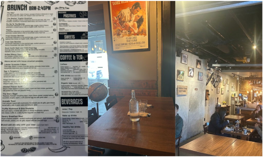 더 스토리 카페 메뉴