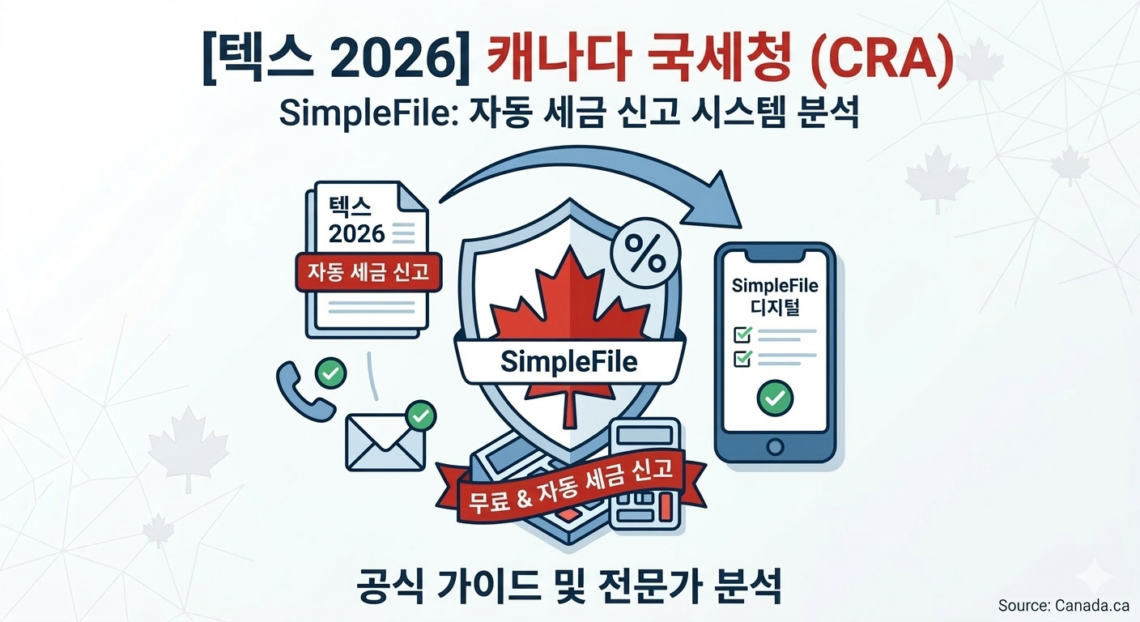 캐나다 국세청(CRA)의 자동 세금 신고 서비스