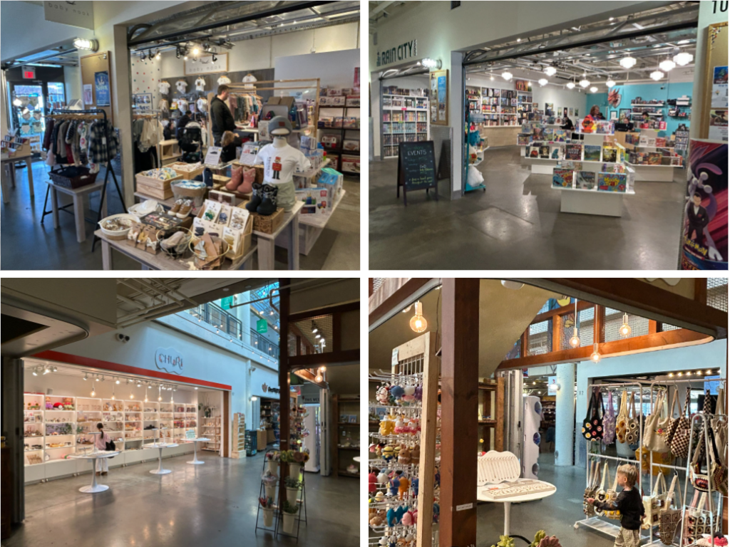 리버 마켓 1층 상점들