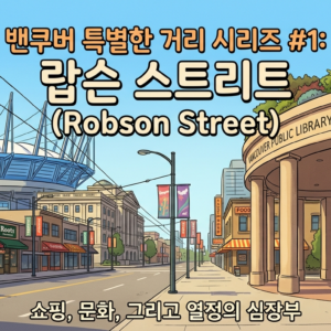 밴쿠버 특별한 거리 #1: 랍슨 스트리트