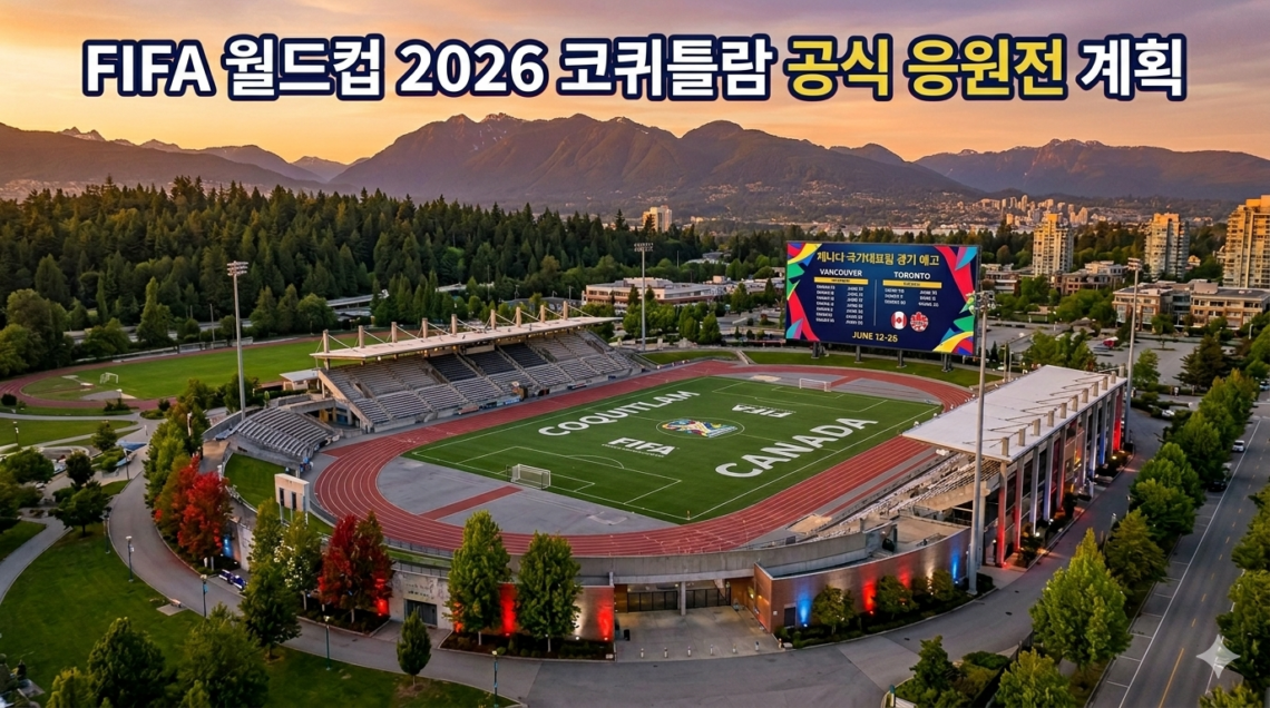 2026 월드컵 코퀴틀람 시의회 예산 승인 및 공식 응원전 계획