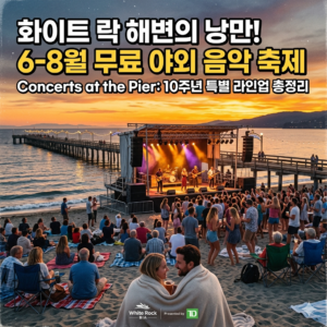 여름 밤의 낭만, 화이트 락 해변에서 펼쳐지는 무료 야외 음악 축제