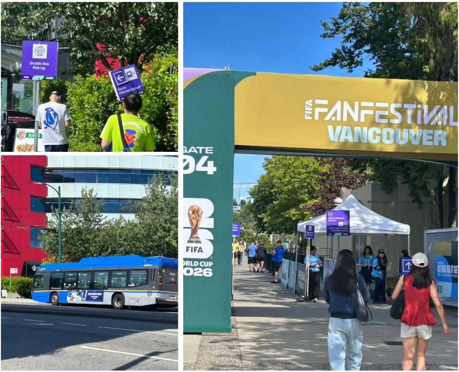 FIFA Fan Fastival 11번 버스와 게이트