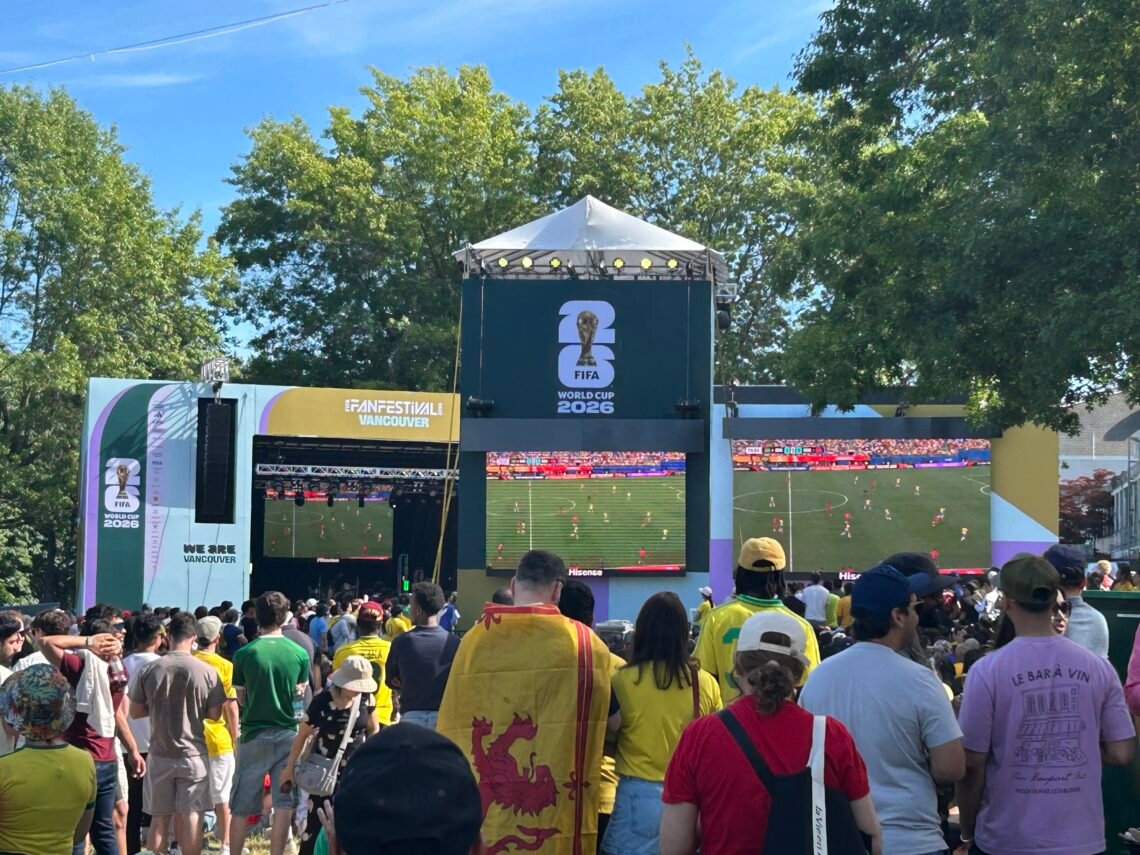 밴쿠버 월드컵, 브라질 vs 모로코 전보러 PNE의 FIFA Fan Festival