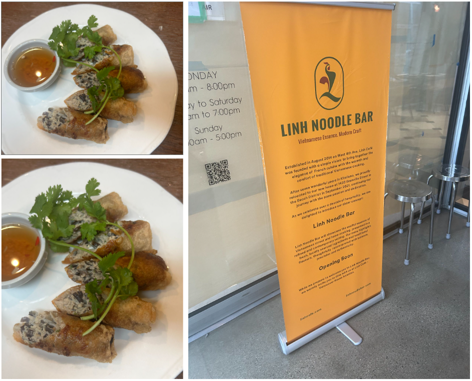 밴쿠버 맛집, 다운타운의 Linh Cafe, 애피타이저