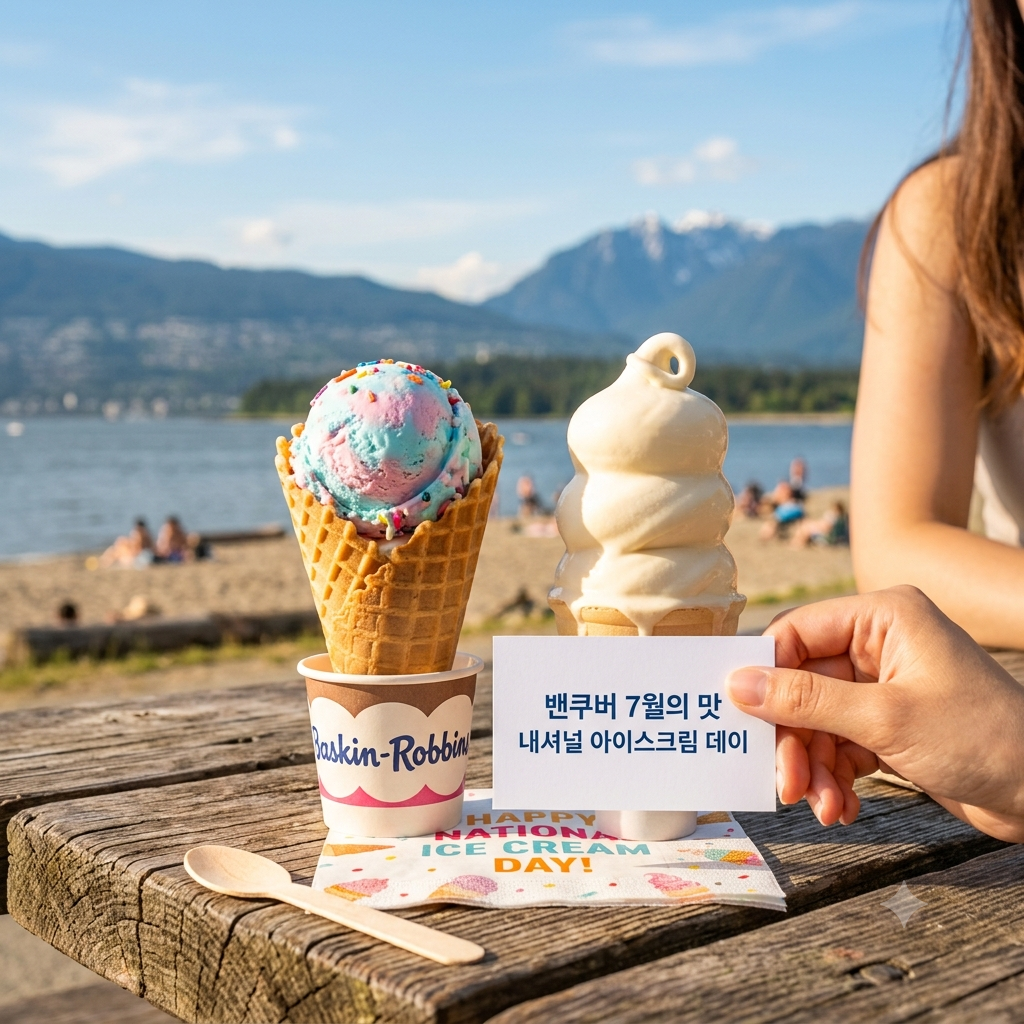 밴쿠버 여름 일상, 7월 19일은 내셔널 아이스크림 데이 (National Ice Cream Day))