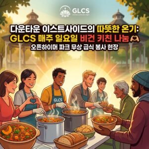 다운타운 이스트사이드에 전해진 온기, GLCS의 무료 비건(Vegan) 급식 봉사