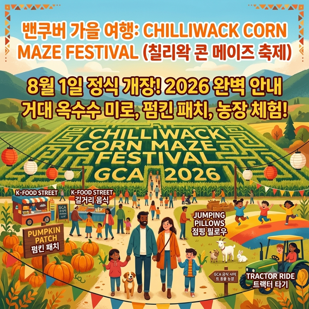 2026 칠리왁 콘 메이즈 페스티벌(Chilliwack Corn Maze)
