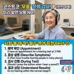 캐나다 청력 검사시, 꼭 필요한 필수 영어 표현 & 단어 총정리