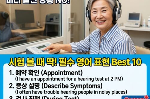 캐나다 청력 검사시, 꼭 필요한 필수 영어 표현 & 단어 총정리