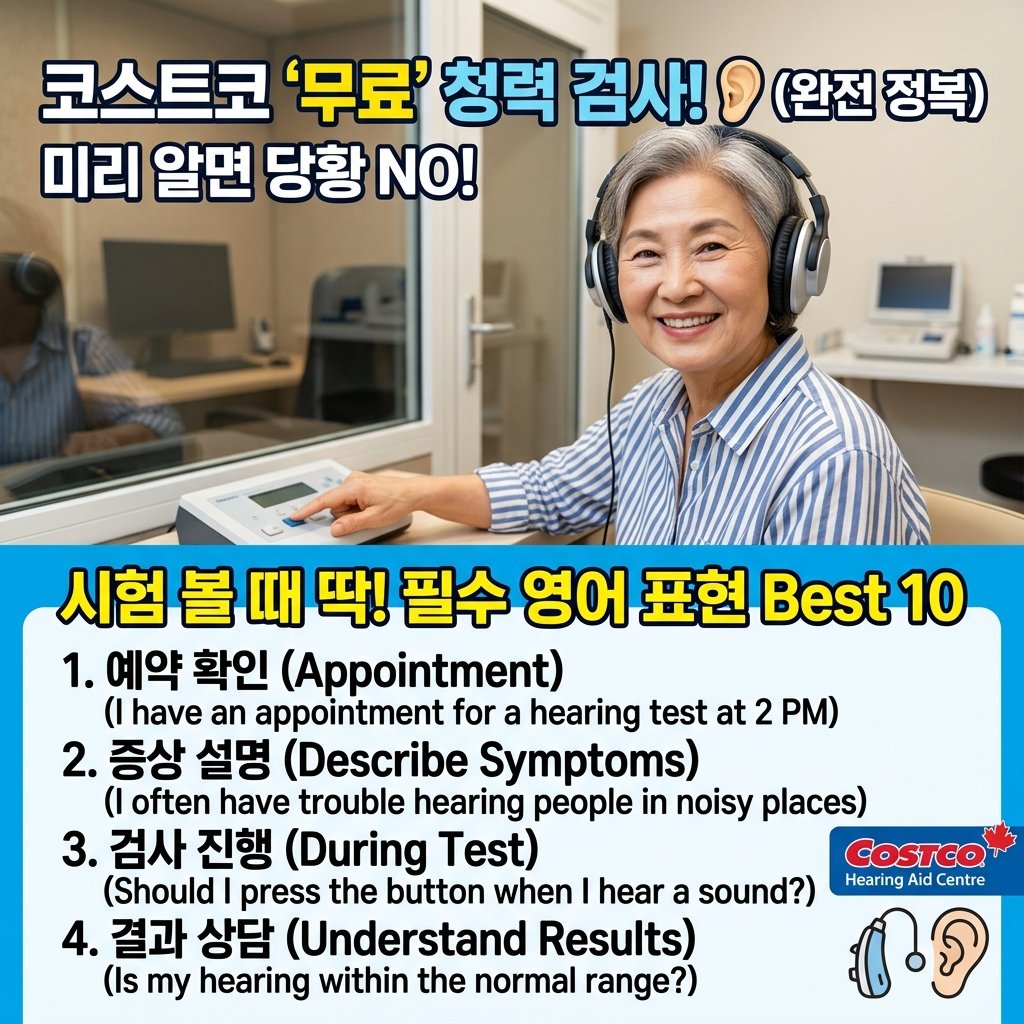 캐나다 청력 검사시, 꼭 필요한 필수 영어 표현 & 단어 총정리