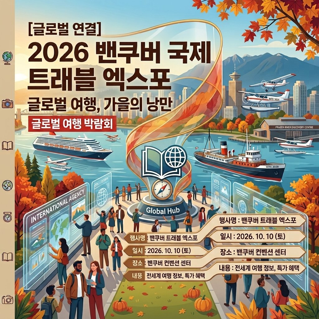 밴쿠버 행사, 2026 밴쿠버 국제 트래블 엑스포 일정 및 관람 포인트