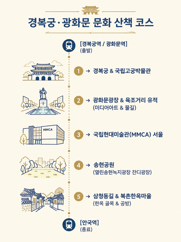 경복궁, 광화문 문화 산책 코스