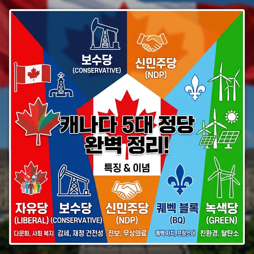 캐나다 정치는 어떻게 움직일까? 꼭 알아야 할 5대 정당 특징