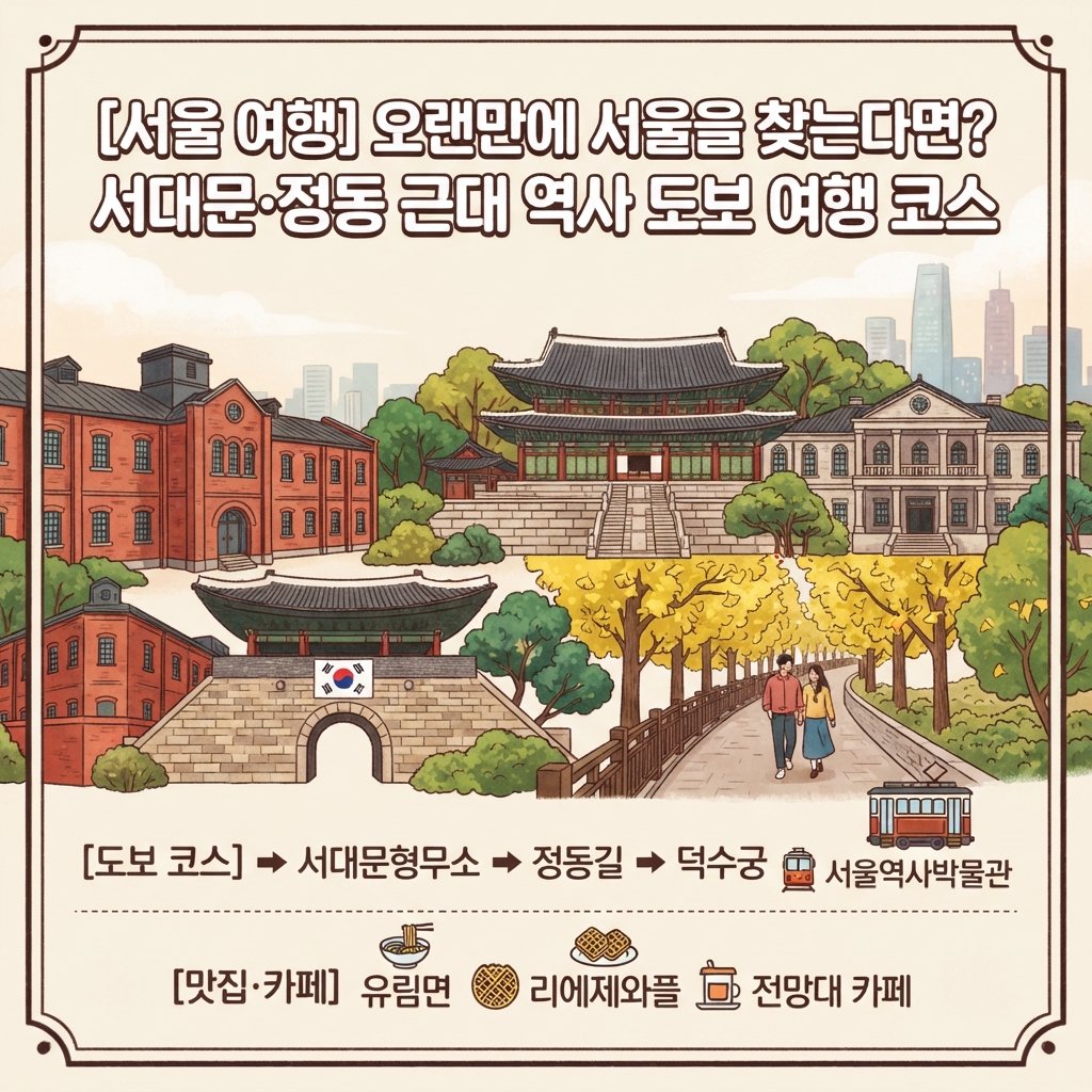 서울 여행 코스 1, 서대문·정동 근대 역사 도보 여행 코스