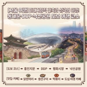 서울 여행 코스 4, 동대문·DDP·낙산공원 도보 여행 코스