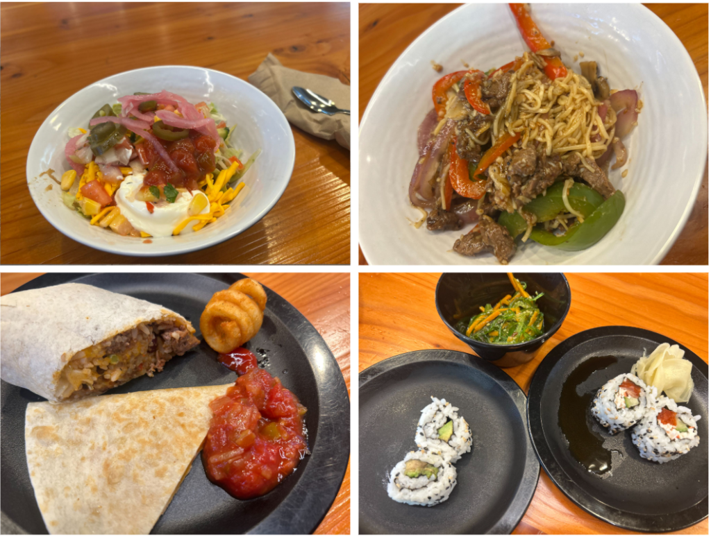 SFU Dining Commons, 디너 타임 식사