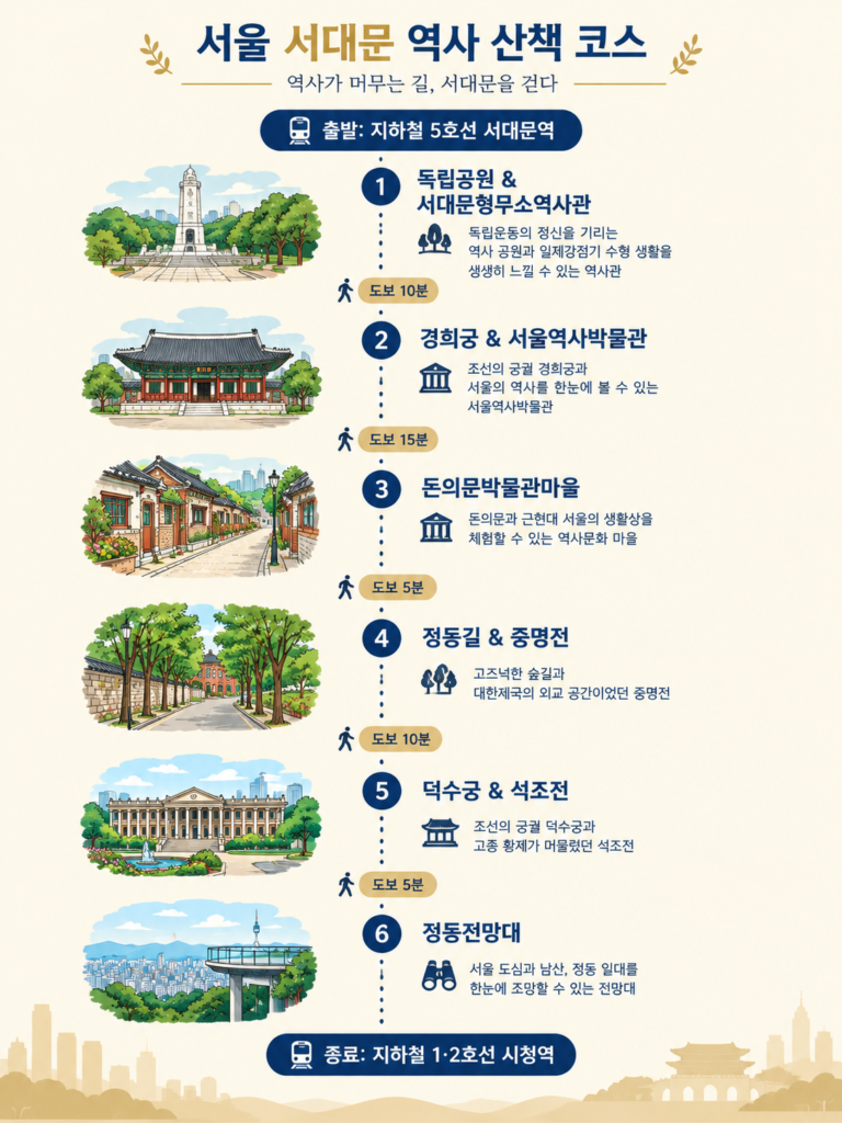 서울 서대문, 정동 역사 산책 코스